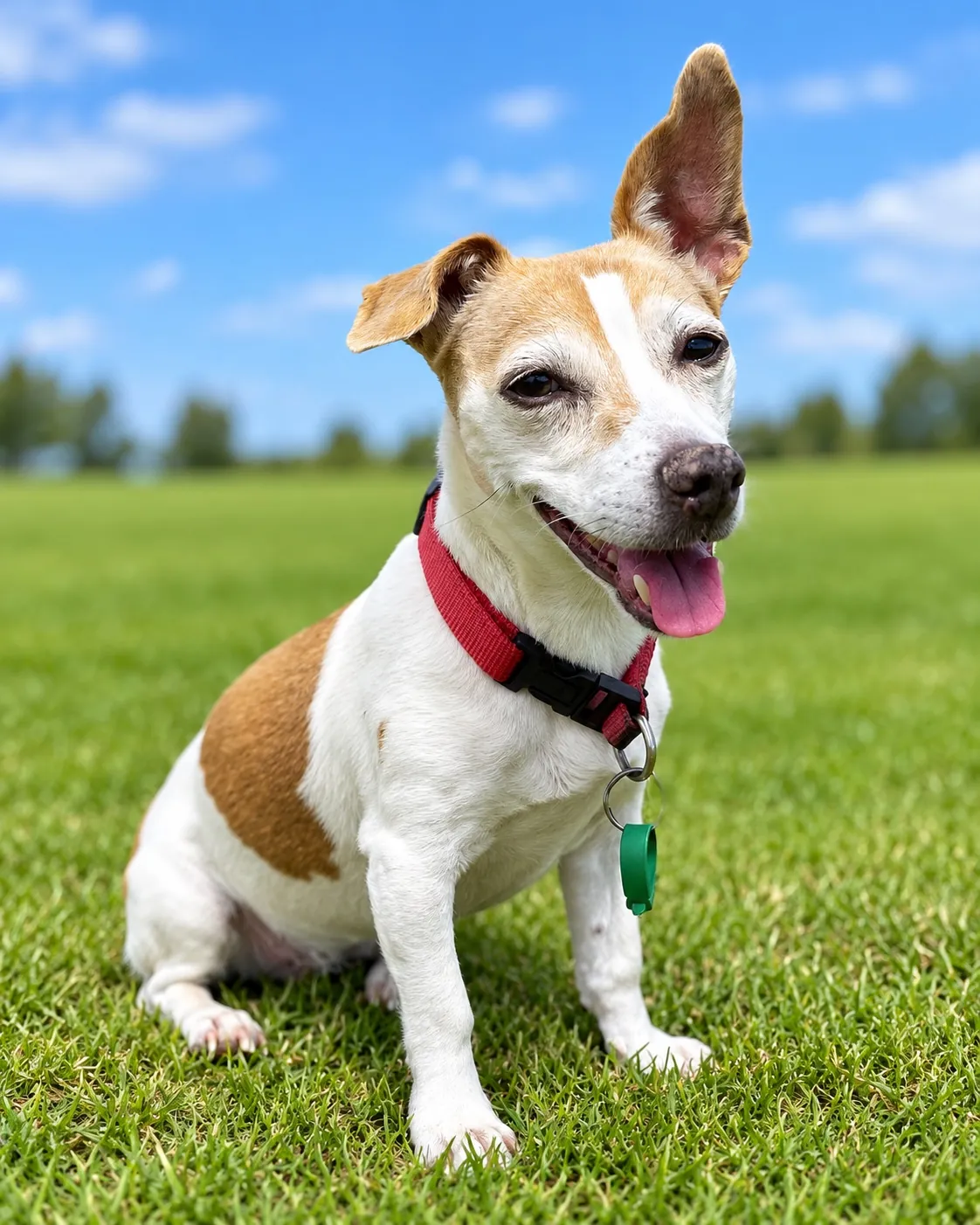 A well-behaved dog